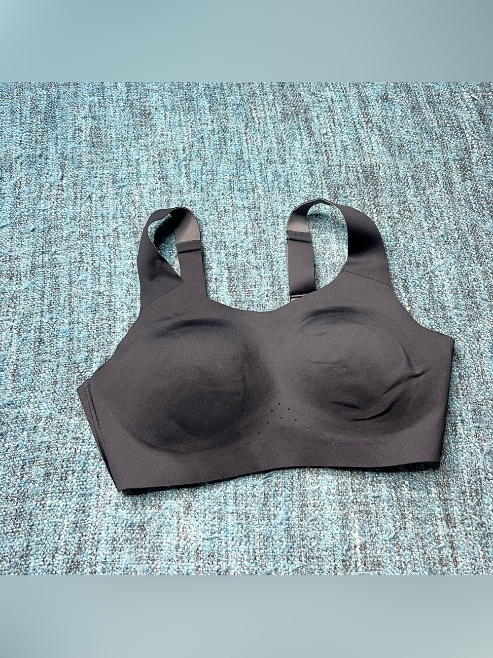 Brooks Dare Scoopback Run Sports Bra in Black Womens 32 C/D Athletic Gym Train
